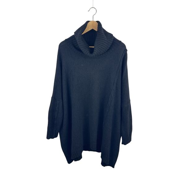 Studio B3 Oversized Merino Wool Turtleneck Sweater - Picture 1 of 6